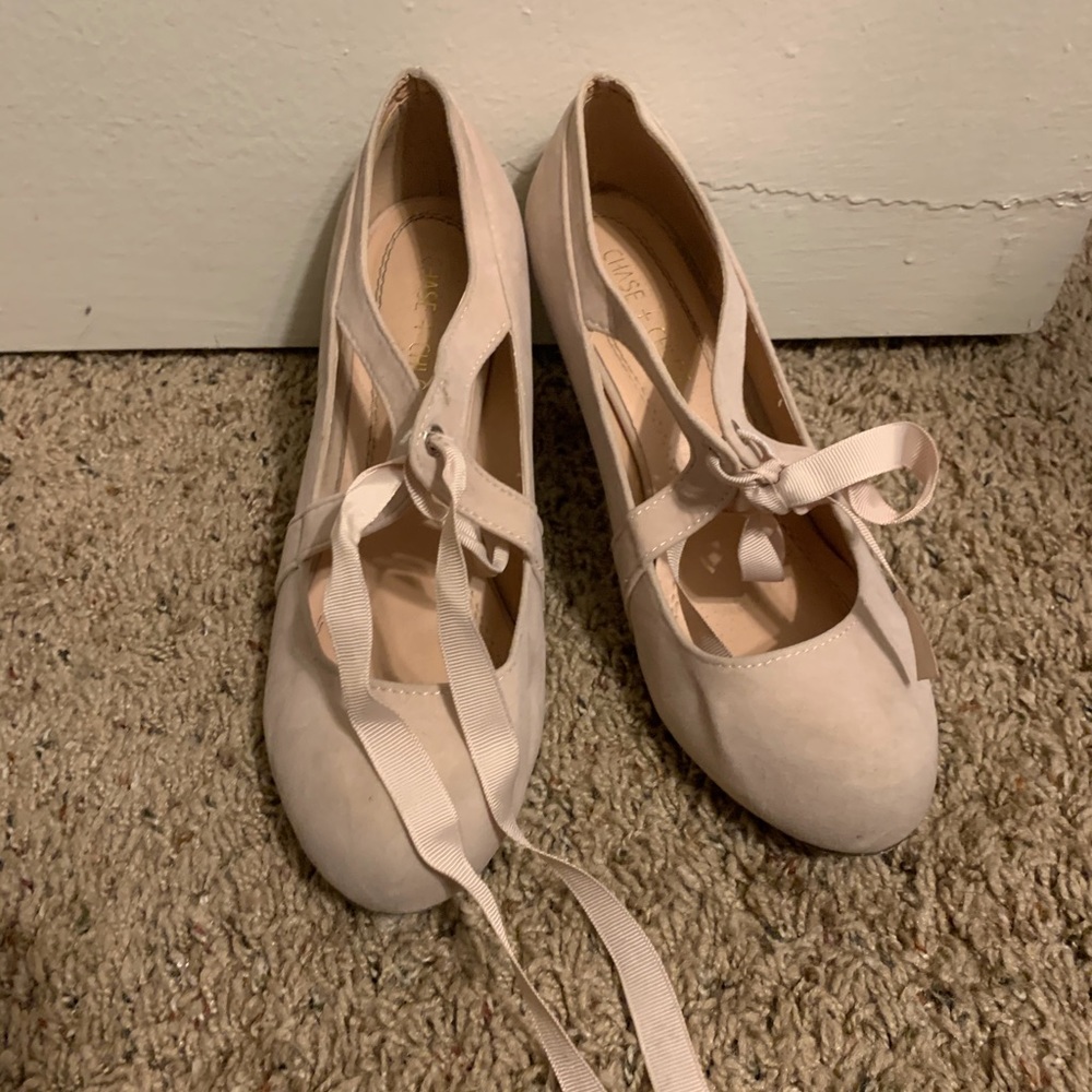 Cream heels